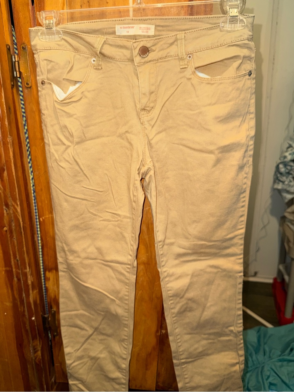 No Boundaries Light Beige Skinny Jeans